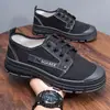 Zapatos de Protección Laboral Transpirables de Caña Baja de Primavera Suela Sólida de Goma Resistente al Desgaste Antideslizantes para Senderismo al Aire Libre Montañismo Zapatos de Liberación para el Trabajo
