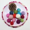 Pelota de color Nepal importada hecha a mano fieltro de lana sello música terminada DIY color manualidades creativas 2.5cm
