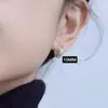 Aretes de Plata de Ley S925 para Mujer, Aretes de Cartílago, Aros Lisos de Nicho Otoño e Invierno, Accesorios para Orejas Personalizados