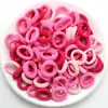 Elásticos Pequenos Sem Costura Duráveis Amigáveis ao Cabelo Infantil Faixas de Cabelo Pequenas Cor Macaron Alta Elasticidade Design Simples