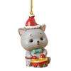 Enfeites de Natal Pingente Animal Acrílico Decoração para Pendurar na Árvore de Natal Desenho Animado Decorações de Natal Acrílico