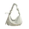 Estilo Coreano Estilo Occidental Bolso de Lazo Bolso de Mujer Elegante Plegado Bolso Nube para Viajar Gran Capacidad Hombro Cruzado de Cuerpo Bolso de Hombro Trendy