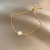 Moda Feminina Nicho Pedra Olho de Gato Simples Minimalista Pulseira Ajustável Joia Atacado da Europa e América