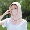 Mascarilla Transpirable, Sombrero, Protector de Cuello Integrado, Pasamontañas Anti-UV para Cara Completa para Ciclismo, Bufanda de Seda Helada para Hombres