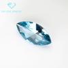 Fábrica atacado 5A olho de cavalo 106# luz mar azul cristal pontiagudo pedra nua sintético fundo pontiagudo em forma de folha Não. 106 Espinélio