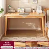 Estantería de Escritorio Mesa Integrada Habitación de Niñas Mesa de Computadora para el Hogar con Cajones Patas de Madera Maciza Pared Mesa de Estudio para Estudiantes