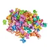 Mini Pinzas para el Cabello Arcoíris Hyuna, Pinzas de Garra Coloridas para Niños, Pinzas de Dulce Frijol de Conejo, Accesorios para el Cabello de Mariposa para Bebé