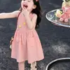 Vestido de Verano para Niña 2026 Nuevo Elegante Conjunto de Verano para Bebé Vestido sin Mangas tipo Camiseta Vestido Dulce y Lindo para Niños
