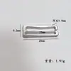 Fivela de Liga de Zinco em Forma de 9 Fivela de Metal em Forma de Nove Fivela Antiderrapante em Forma de Nove Fivela para Suspensório Fivela para Roupa Íntima Fivela de Ajuste para Alça de Sutiã