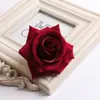Artesanato de simulação DIY cabeça de flor rosa de flanela de alta qualidade flor de seda flor de lapela adereços de fotografia decoração de flor de arco atacado