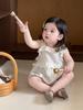 Ropa de Bebé Verano Estilo Delgado Versión Coreana Ropa Infantil Mameluco de Bebé de Verano 2026 Modelo Nuevo Mono de una Pieza para Niñas