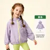 [Upf50+] Roupas Infantis Tongbei 2026 Primavera Nova Roupa de Proteção Solar Infantil Jaqueta Casual com Capuz e Zíper Colorido