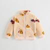 Abrigo para niños 2024 nuevo para niños primavera y otoño franela bebé chaqueta estilo occidental niñas otoño niños venta al por mayor
