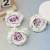 Esquina Fruncida Retro Flor de Rosa Arreglo de Piso para Boda Decoración de Pared de Flores Materiales Florales DIY Accesorios Creativos Hechos a Mano Flores Artificiales