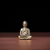 Estatua Antigua de Buda de Latón Puro Buda Tathagata Guanyin Sakyamuni Ksitigarbha Bodhisattva Adornos Metálicos para Escritorio