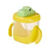 Taza de Aprendizaje para Niños con Dibujos de Dinosaurios, Taza con Pajilla Graduada, Taza para Beber Leche de Bebé, Regalo