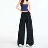 Naranja Infantil # Moda Coreana Cómodos Pantalones Casuales de Pierna Ancha para Mujer, Corte Holgado, Adelgazantes, Favorecedores, Caída Suave, Estilo Relajado, Versátiles, Pantalones de Largo Hasta el Suelo.