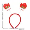 Acessórios de cabelo tiara de Natal desenho animado rena boneco de neve árvore de Natal tiara de feltro decorações de Natal