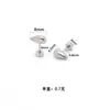 Suministro Exclusivo Transfronterizo de Aretes de Acero Inoxidable: Discos Redondos de Rosca, Diseños Pequeños de Ocho, Abeja y Otros Estilos Irregulares. en stock