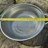 Colador Doméstico Grande de Malla Fina de Acero Inoxidable de 45 cm para Filtrar Impurezas en Basura y Aguas Residuales