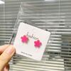CDD flor de cinco pétalas acessórios simples brincos de tarraxa fábrica direta cor mista comércio eletrônico transfronteiriço de comércio exterior venda quente na Amazon