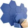 Painéis Acústicos Hexagonais de Fibra de Poliéster Autoadesivos Painéis de Feltro para Decoração de Estúdio Doméstico Isolamento Acústico e Redução de Ruído Painéis de Parede
