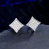 Joias Mais Vendidas Transfronteiriças, Brincos Redondos Cravejados com Diamantes, Brincos de Zircônia da Moda para Mulheres Europeias e Americanas, Atacado de Joias, Totalmente Cravejado