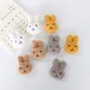 Broche de Pelúcia de Desenho Animado Urso Teddy Coelho Fofo Boneca Coelho Cacheado Alfinete de Bolsa Sapatos e Meias Acessórios de Chapelaria Acessórios