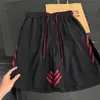 Pantalones Cortos de Baloncesto de Estilo Americano para Hombre, con Rayas Laterales, de Verano, Delgados de Nailon, de Secado Rápido, Pantalones Deportivos, Shorts de Longitud Media Casual de Moda