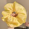 Elástico de cabelo de renda para mulheres, estilo coreano, extra grande, toque de alta qualidade, prendedor de cabelo durável, acessório de cabelo estilo preguiçoso