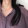 Corrente de clavícula geométrica transversal irregular estilo frio Colar de temperamento versátil estilo coreano feminino