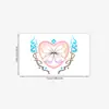 Pegatinas de Tatuaje de Corazón Dopamina con Lazo, Frescas y Elegantes Estilo Ins de Alto Valor, Nuevo Modelo Transfronterizo