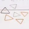 Banho de Cobre Cor Dourada 18K Preservação de Cor Um Ano diy Acessórios para Joias Artesanais Triângulo Geométrico Brincos Brincos Brincos Material