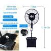 Ventilador de Névoa Industrial Comercial para Resfriamento Externo Ventilador de Piso com Névoa de Água 650 Ventilador de Alta Eficiência Ar Condicionado Fornecimento de Ar Úmido
