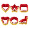 Molde Cortador de Sándwiches de Acero Inoxidable Cuchillo Cortador de Pan para Sándwiches Molde para Pasteles Cuchillo Cortador de Flores Molde Cortador de Sándwiches Set de Repostería