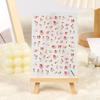 Rosa estilo japonés adhesivo ultra-delgado acuarela rosa flor seca floreciendo vintage rosa seco relieve pegatina para uñas pegatina para uñas