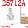 Moda Geométrica Gota de Agua Redonda Circonita Colgante Pendientes Hechos a Mano Collar Corazón Estrella de Cinco Puntas Accesorios para Joyería DIY