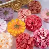 Cabezas de Flores Artificiales de Hortensia y Crisantemo para Manualidades Corona Hecha a Mano Accesorios para Tocados Pasadores Gorra de Graduación Decoración del Hogar Flores Falsas