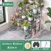Estante de Flores para Balcón de Acero Inoxidable de Pie Multicapa para Suculentas Estante de Almacenamiento para Sala de Estar Escalonado Decorativo para Exteriores Estante para Macetas