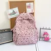 Mochila Dulce Versátil Estilo Coreano Ins con Gran Capacidad, Lazo de Pana, Bolso Escolar Ligero para Estudiantes Mujeres