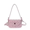 Bolso Cruzado de Hombro Único con Lunares Estilo Coreano para Mujer, Bolso Cuadrado Pequeño con Lazo, Bolso de Moda Versátil de Diseño Nicho para el Trabajo