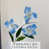 Flores Artificiais de Alta Qualidade, Flores Íris com 3 Cabeças de Borracha Macia, Flores Artificiais para Exposições de Casamento, Decorações de Janela, Arranjos de Flores para Mesa de Jantar e Adereços de Fotografia