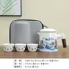 Caneca de Cerâmica Panda Separação de Água e Chá Xícara de Chá Caneca de Escritório Presente Empresarial Conjunto de Chá Copo de Água Conjunto de Três Peças