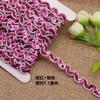 1,1 cm de largura única fileira ondulada lantejoulas renda diy estilo étnico vestido cocar roupas decoração acessórios