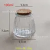 Botella de vidrio con tapón de corcho, botella de aromaterapia, botella portavelas, botella de la suerte, botella de deseos, botella casera para yogur y pudín, botella para té de flores y condimentos