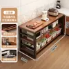 Aparador Cocina Estante de Almacenamiento Multifuncional Mesa de Corte de Piso Banco de Trabajo Gabinete de Almacenamiento Multicapa Estante para Horno de Microondas