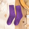 Calcetines de Otoño e Invierno para Mujer, Gruesos con Forro Polar, de Caña Media, Calcetines Ery para Mujer, Color Sólido, Invierno, Gruesos de Rizo, Casuales para Mujer