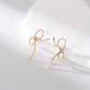 Aretes de Aro Liso, Aretes de Metal, Hebillas para Oreja, Aretes de Diseño de Nicho, Aretes de Estilo Cool, Aretes Elegantes de Moda Personalizados