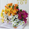 Venda Quente Transfronteiriça alta qualidade Flor Artificial Camomila Margarida Decoração de Casa Flor Artificial Arranjo de Flores Artificiais