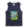 Chaleco de algodón para niños verano nuevo niños mini mundo camiseta sin mangas fina niños top guapo moda